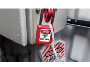 Lockout / Tag out (Control of Hazardous Energy), 8 CCR 3314 (j) and 2320.5